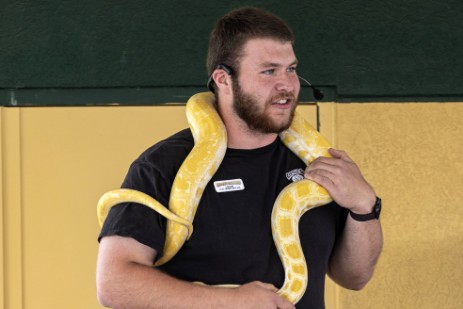 Snake Show in Reptile Gardens in Rapid City